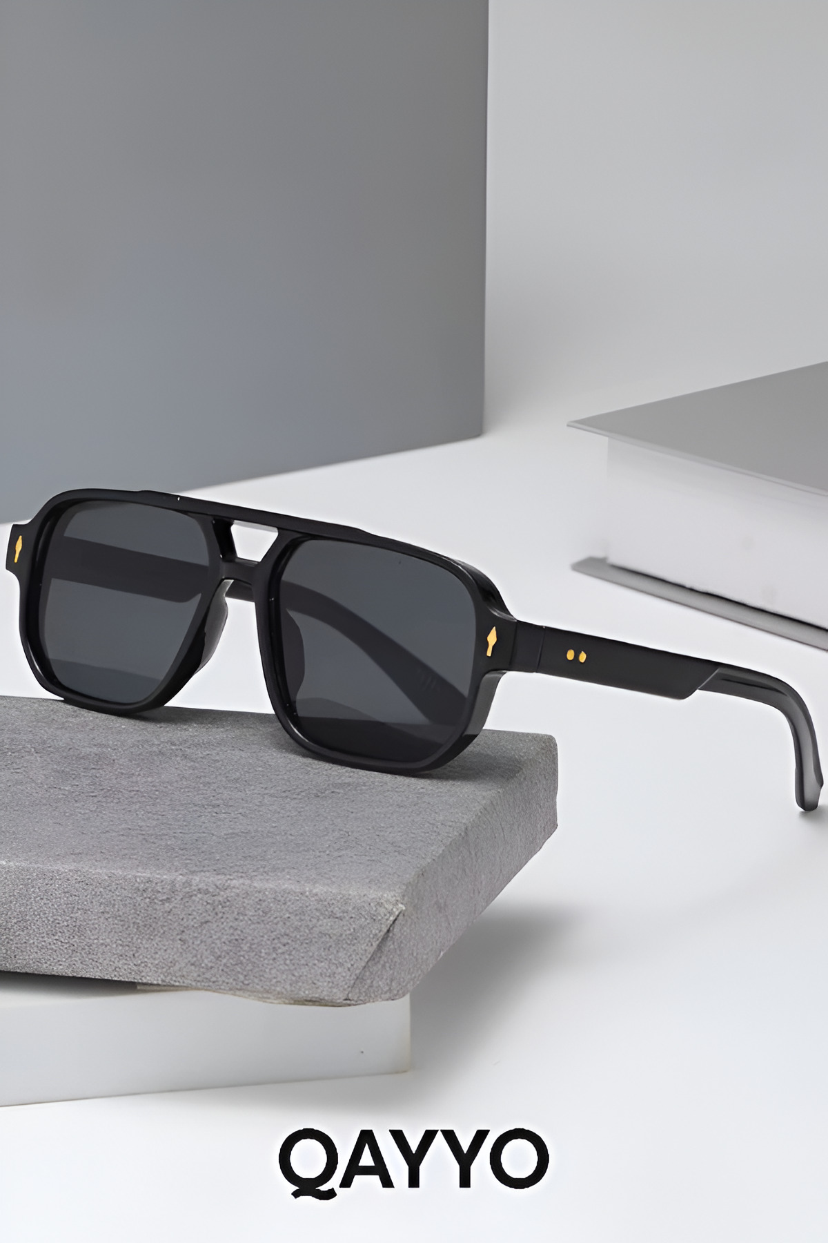 Joom Siyah Erkek Kadın Unisex Kaliteli UV400 Güneş Gözlüğü