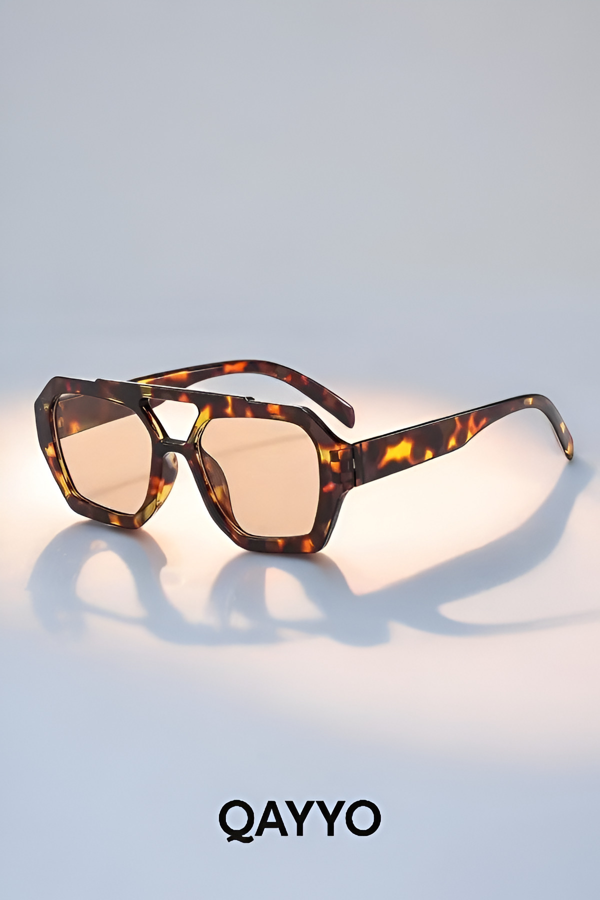 Wehlen Leopar Nude Kahverengi Unisex Güneş Gözlüğü