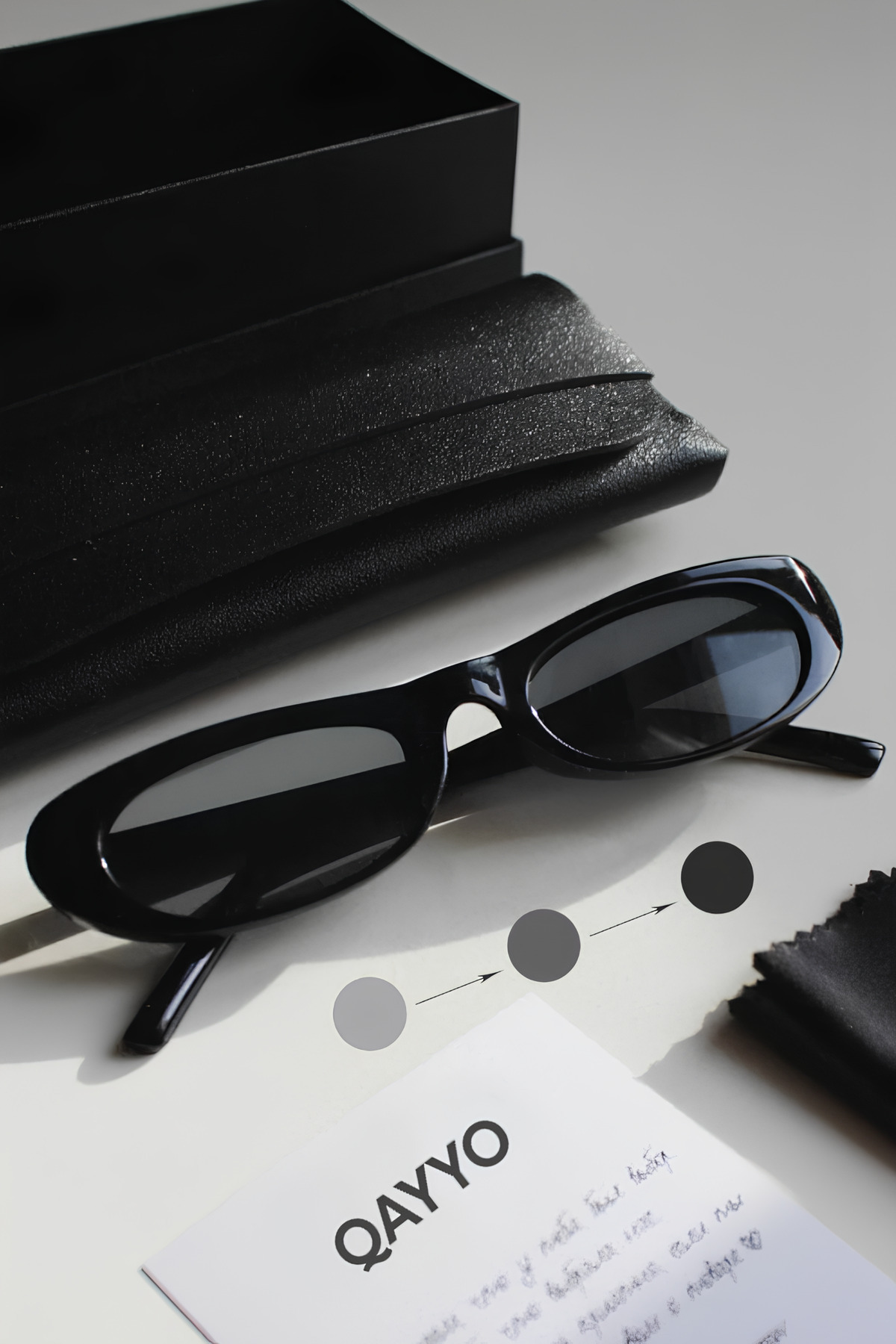 Laurent Slim Tasarım İnce Uv400 Unisex Siyah Güneş Gözlüğü