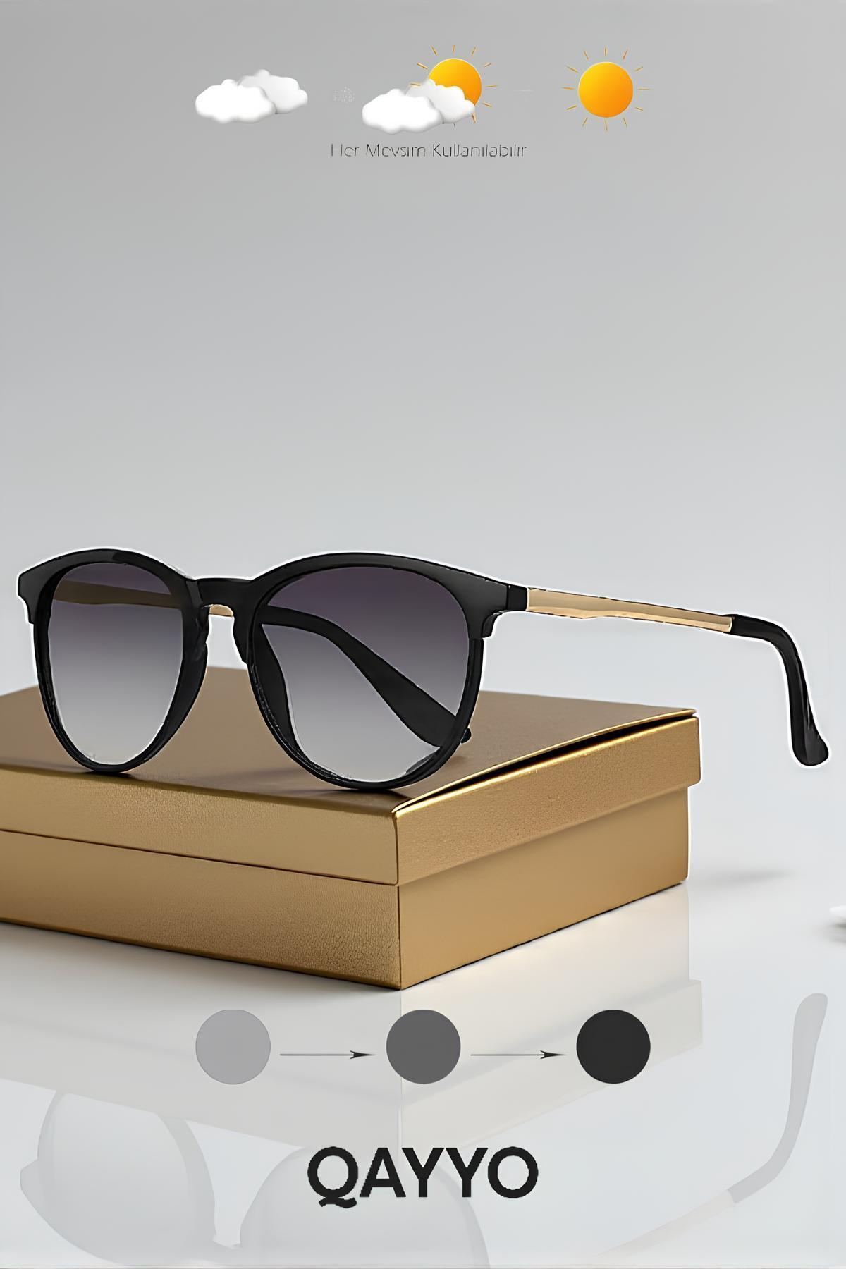 Desa Kemik Oval Unisex Siyah Metal Sap Uv400 Güneş Gözlüğü