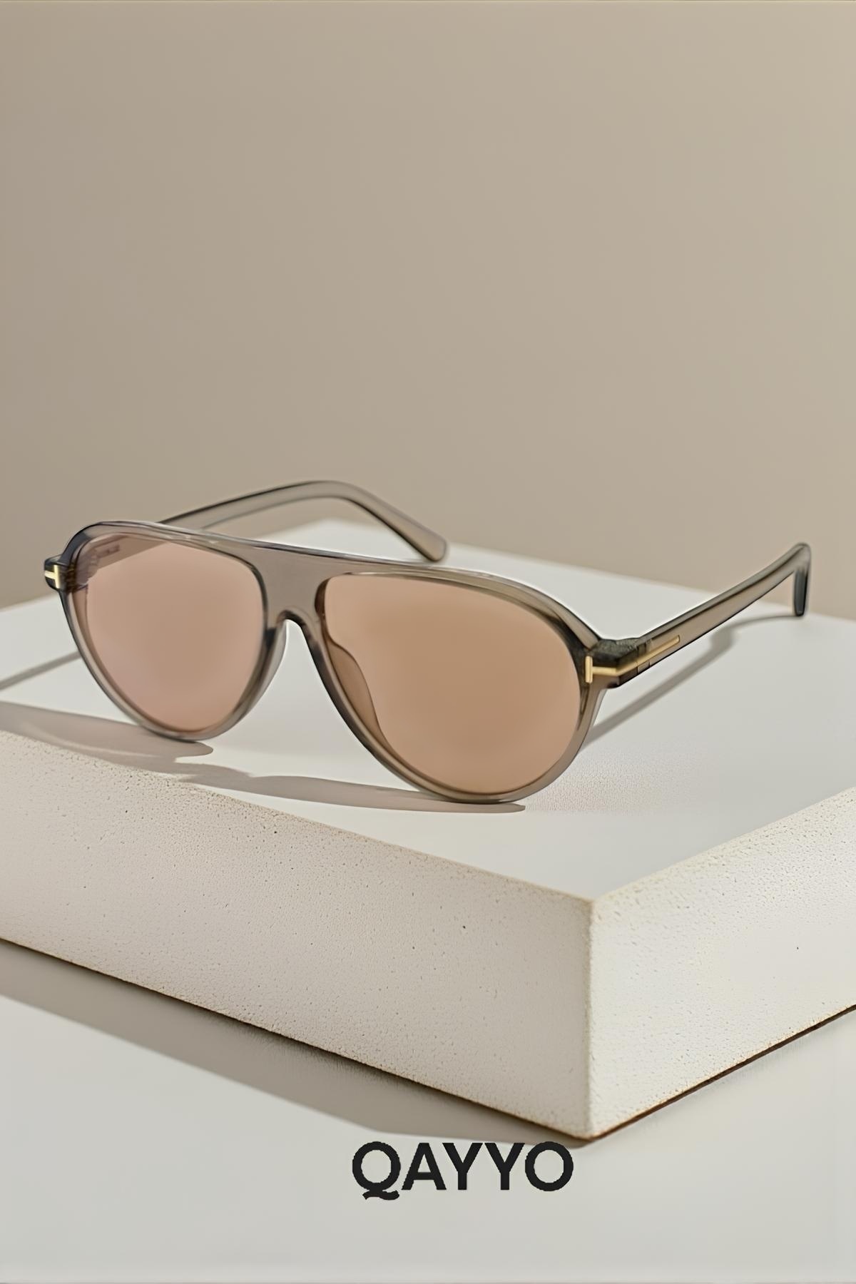 Torino Unısex Vintage Nude Kahverengi Ultra Hafif Uv400 Korumalı Güneş Gözlüğü