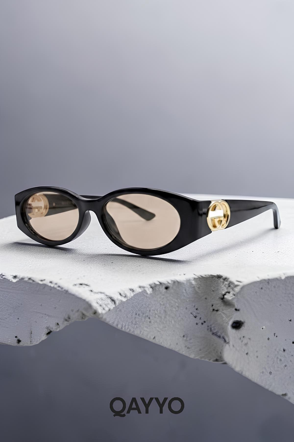 Geran Siyah Nude Uv400 Korumalı Ultra Hafif Kadın Güneş Gözlüğü