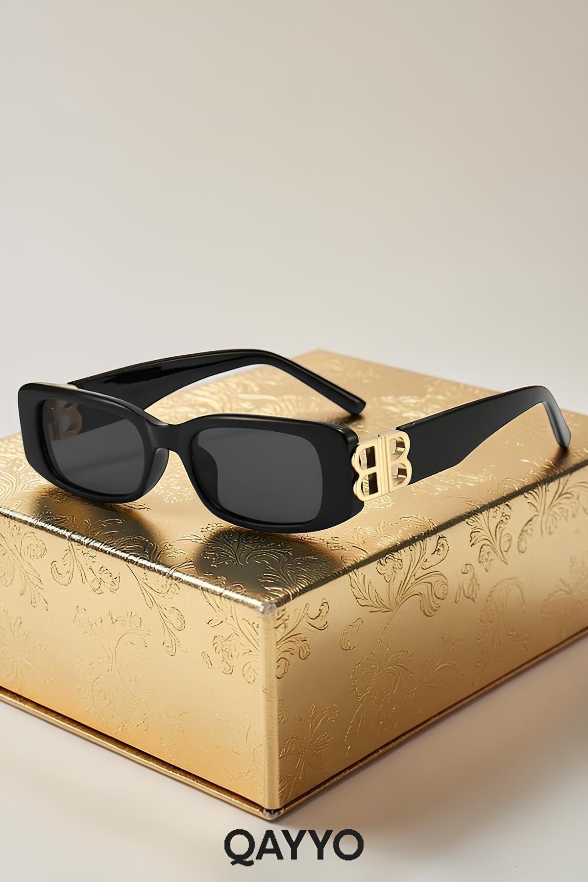 Harvey Siyah Uv400 Korumalı Gold Detaylı Ultra Hafif Unisex Güneş Gözlüğü